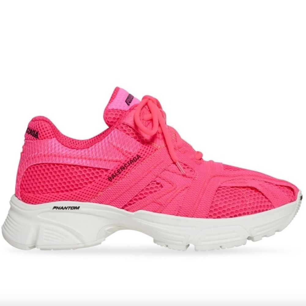 Balenciaga Women's Vibrant Pink Phantom Sneakers.Size 40 /10 US. NWB Dust Bag - Picture 10 of 17
